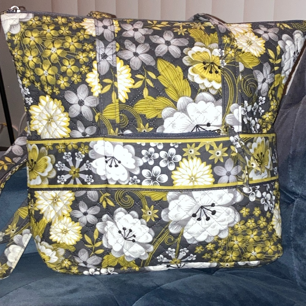 Vintage Stephanie Dawn Savannah Print Floral Quilted Tote Bag